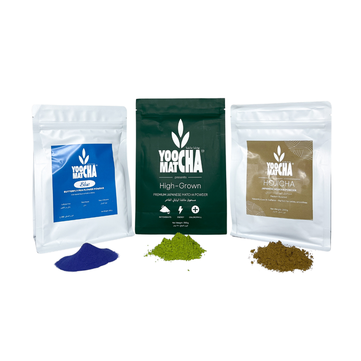 DISCOVERY TRIO: MATCHA + BLUE + HOJICHA